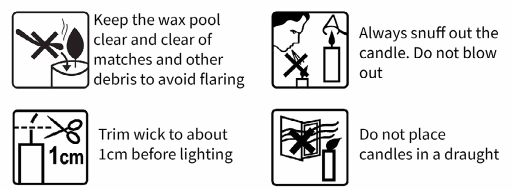 how to use candles safely