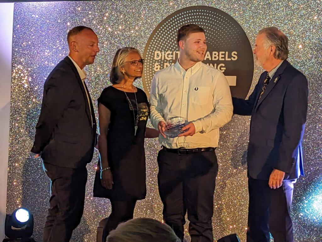 Tom receiving his Future Star Award